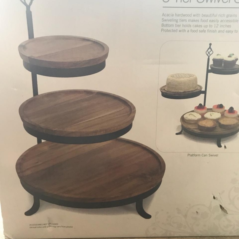 3 tier serving tray.